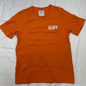 Last Heavy Orange Pocket Tee size L